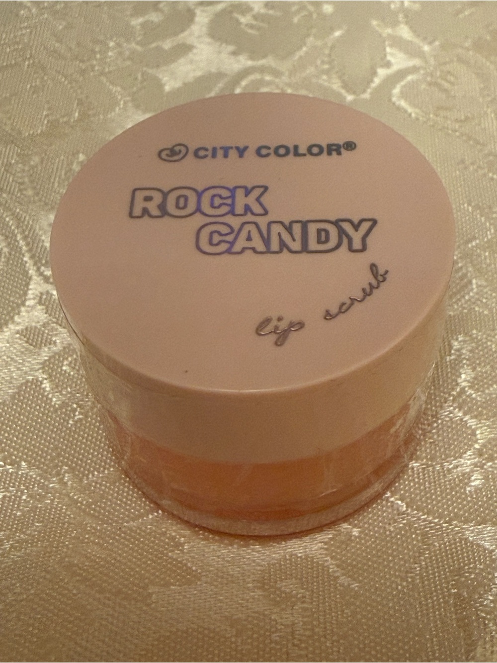 City Color Rock Candy Strawberry Lip Scrub Exfoliating Cruelty-Free Pink 0.7 oz